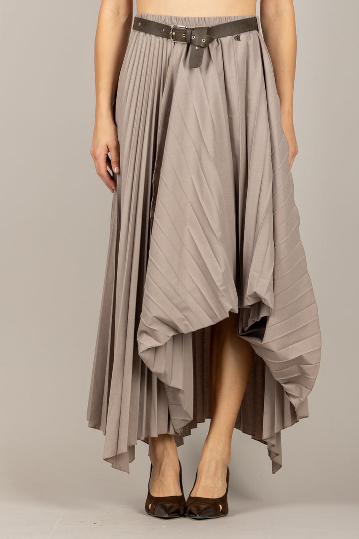 DIXIE - G319Y043 - GONNA ASIMMETRICA PLISSETTATA