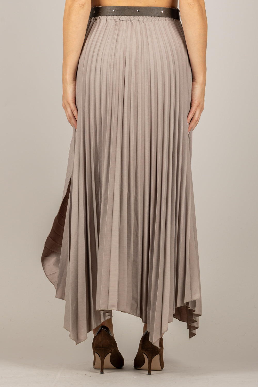 DIXIE - G319Y043 - GONNA ASIMMETRICA PLISSETTATA