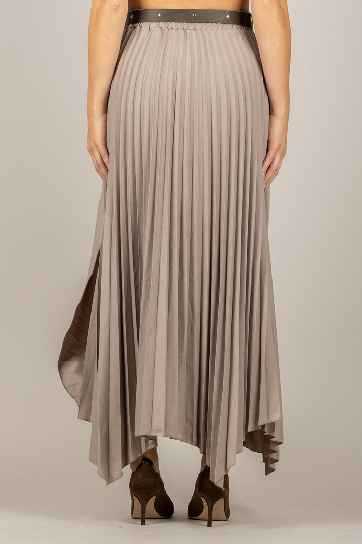 DIXIE - G319Y043 - GONNA ASIMMETRICA PLISSETTATA