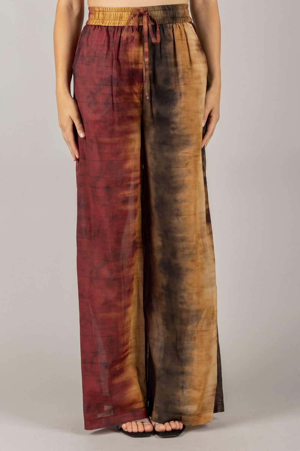 VICOLO - TD2938 - PANTALONE FANTASIA CON COULISSE