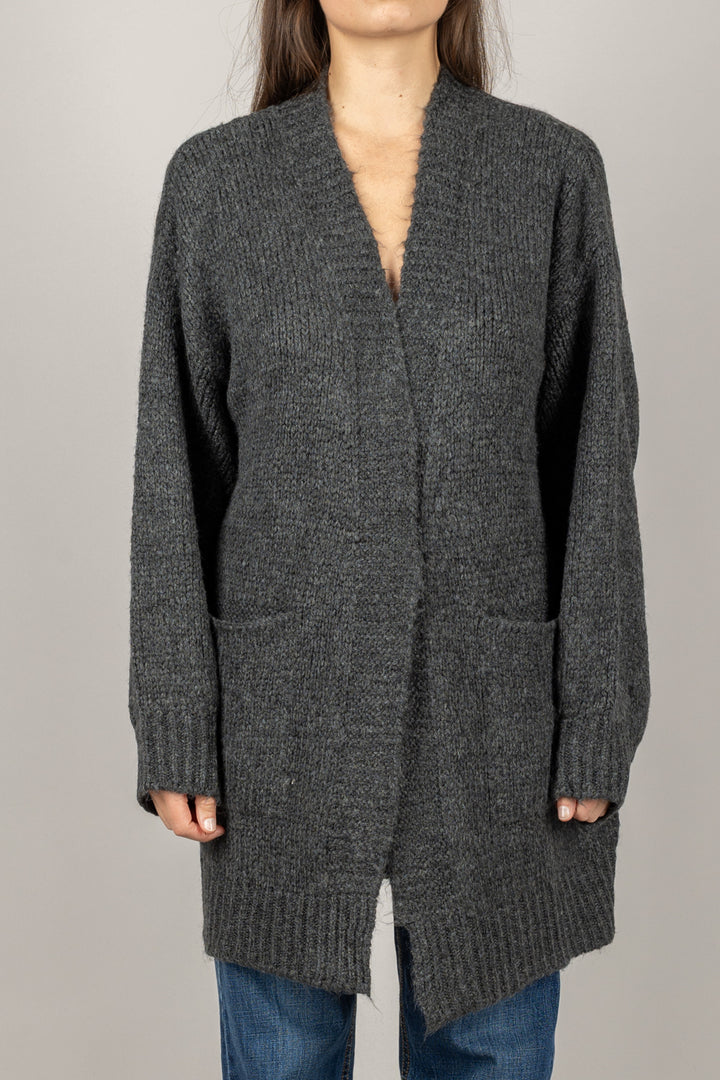 DIXIE - M566Y225 - CARDIGAN APERTO CON SCOLLO PIZZO