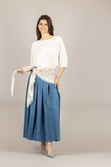 KONTATTO - 3M1505C - MAGLIA MANICHE 3/4 PANNA