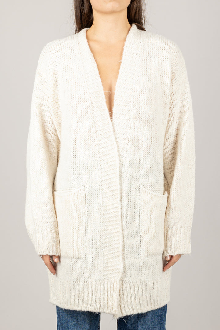 DIXIE - M566Y225 - CARDIGAN APERTO CON SCOLLO PIZZO