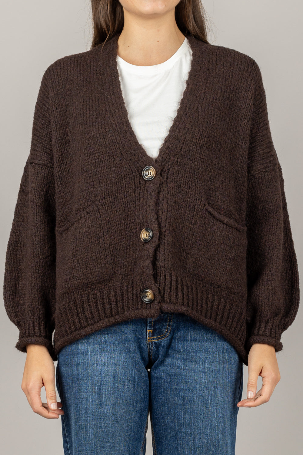 HAVEONE - JIT-P020 - CARDIGAN OVER TRE BOTTONI