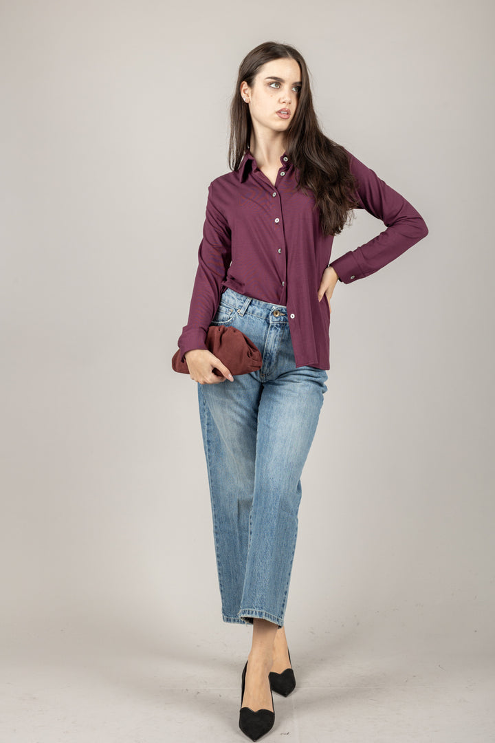 EMUNA - CAMICIA IN JERSEY