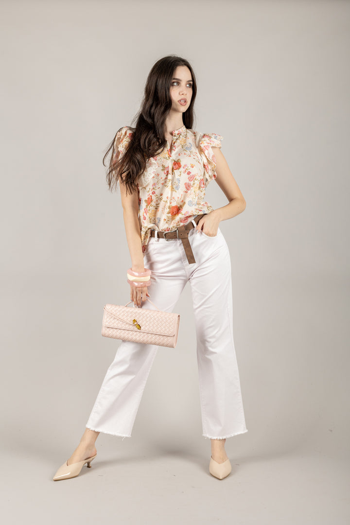TENSIONE IN - PA5269- PANTALONE GAMBA DRITTA CON CINTA