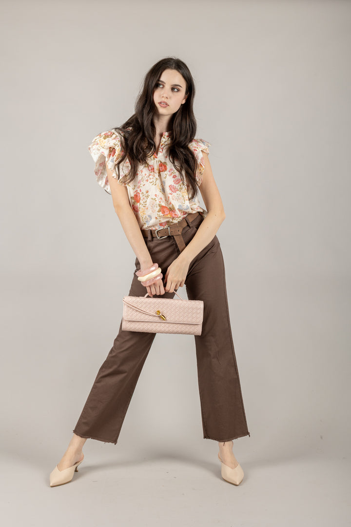 TENSIONE IN - PA5269- PANTALONE GAMBA DRITTA CON CINTA