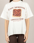 VICOLO - RAB0350 - T-SHIRT EASY MORNING PANNA