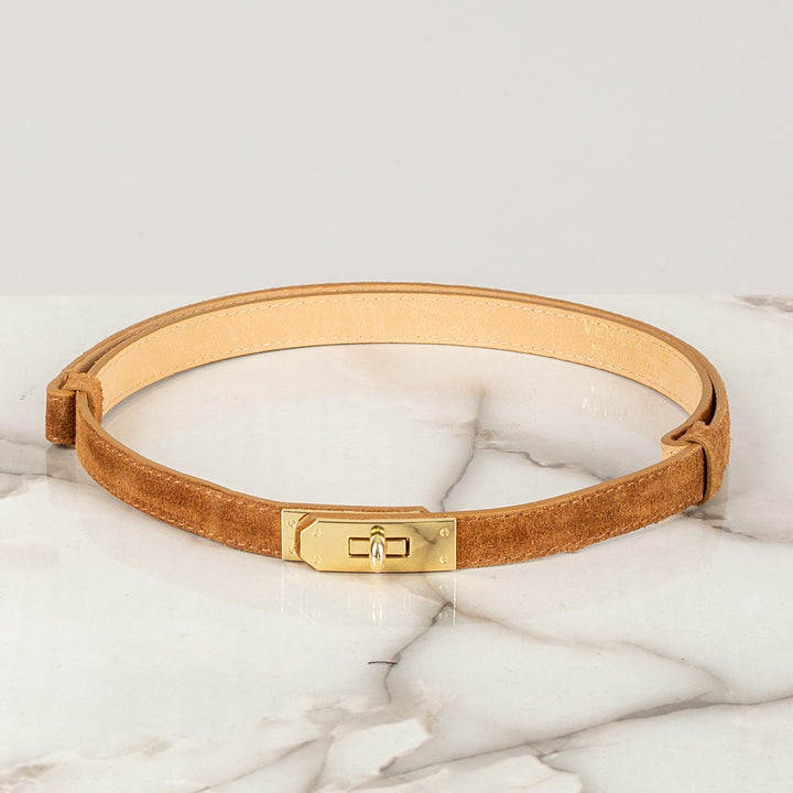 STORY - CINTURA CHIUSURA LUCCHETTO SCAMOSCIATA