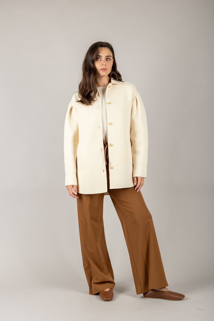 MM MaxMara - 2526916077 - GIACCA OVER IN JERSEY EMBLEMA
