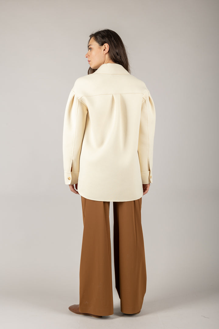 MM MaxMara - 2526916077 - GIACCA OVER IN JERSEY EMBLEMA