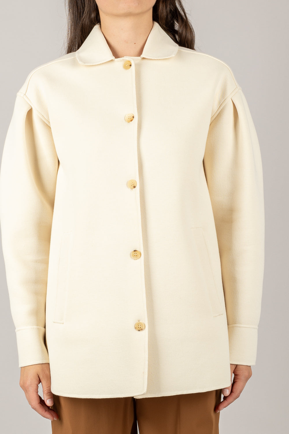 MM MaxMara - 2526916077 - GIACCA OVER IN JERSEY EMBLEMA