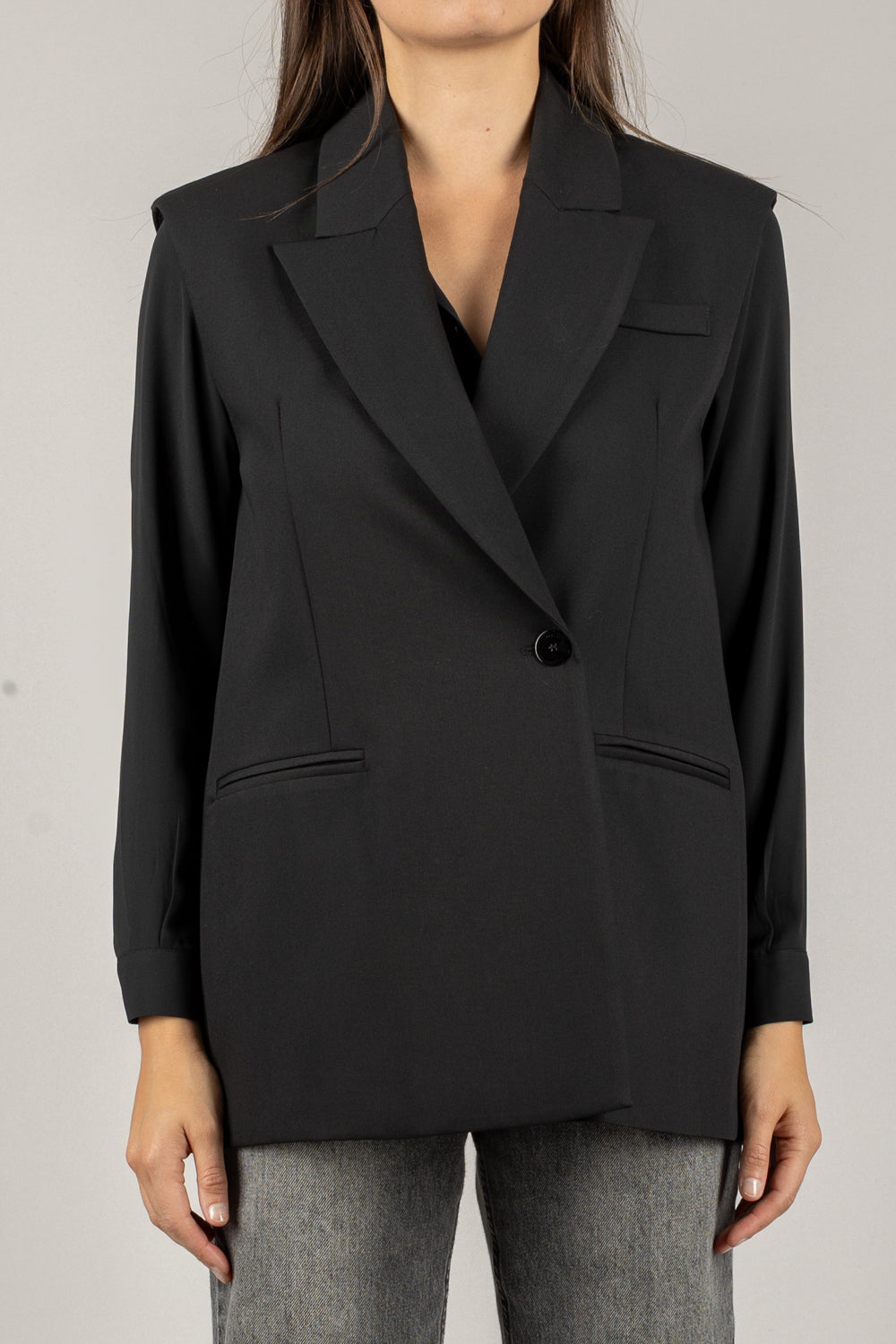IMPERIAL - LC23KIC - GILET BOTTONE ASIMMETRICO