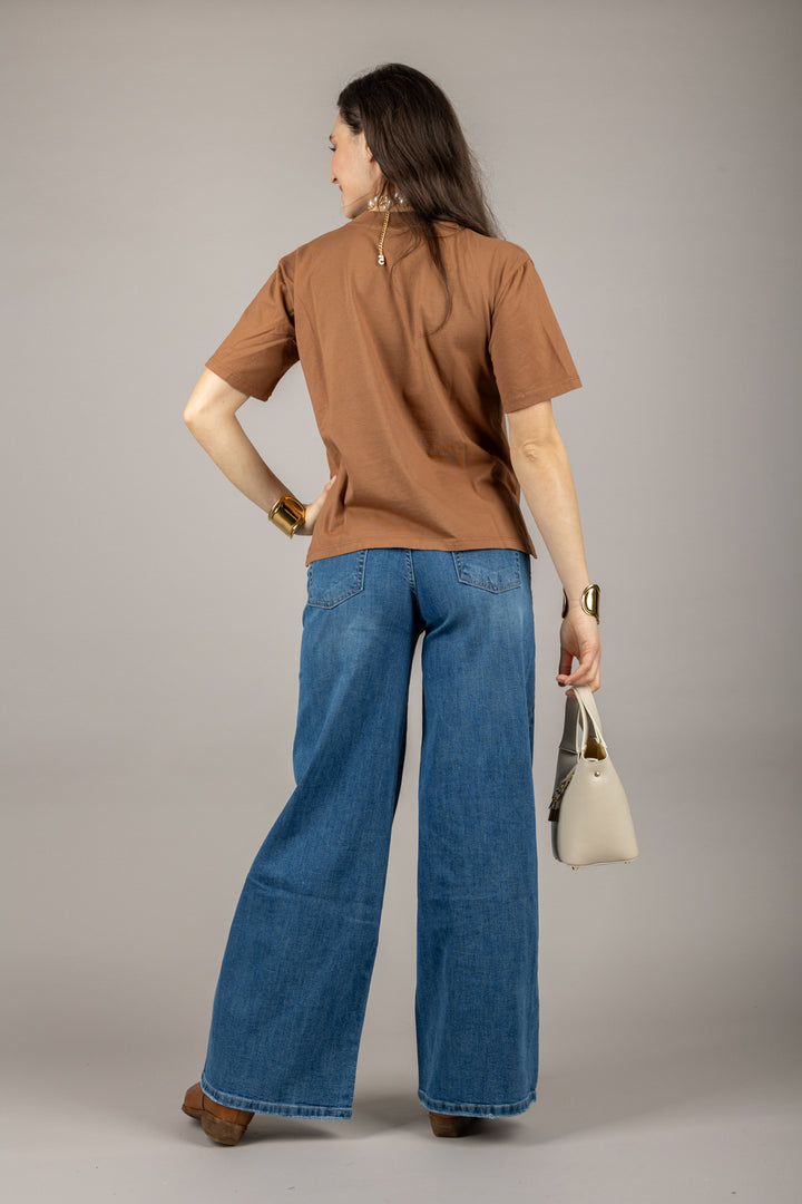 EMUNA - 271M05 - T-SHIRT CON SPACCHETTI