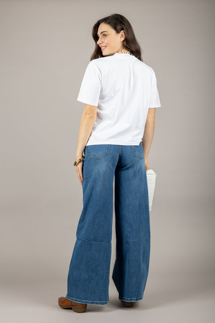 EMUNA - 271M05 - T-SHIRT CON SPACCHETTI