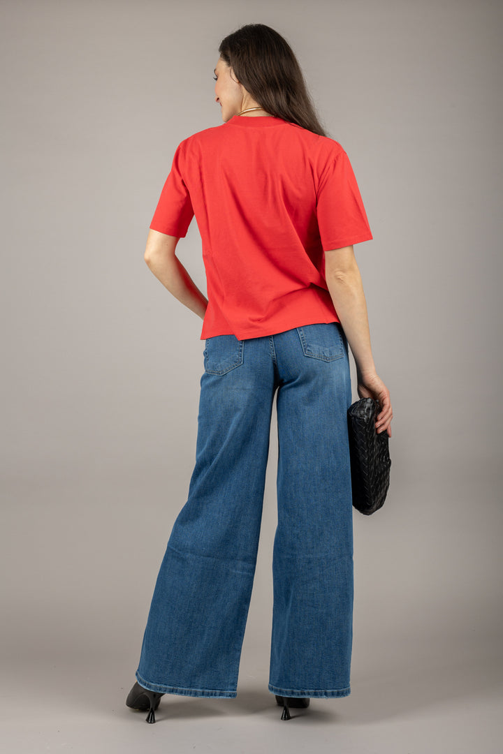 EMUNA - 271M05 - T-SHIRT CON SPACCHETTI