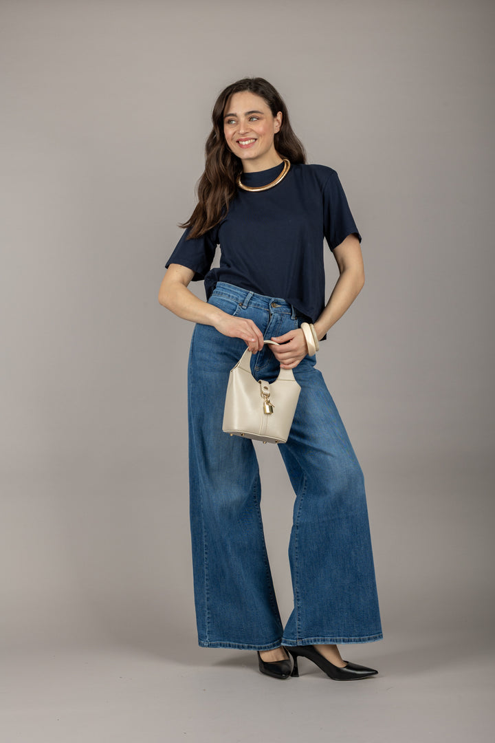 EMUNA - 271M05 - T-SHIRT CON SPACCHETTI
