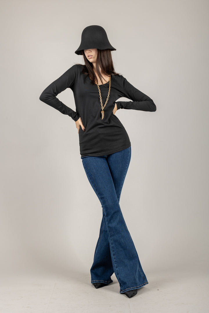EMUNA - 271-M-07 - T-SHIRT SCOLLO A V