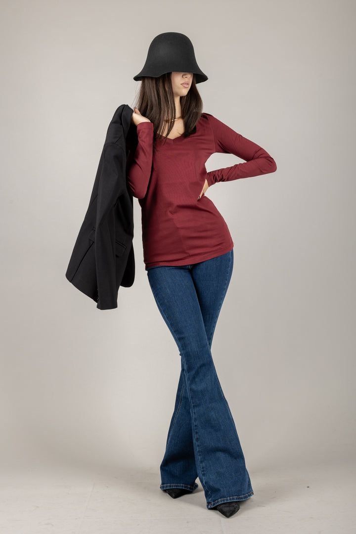 EMUNA - 271-M-07 - T-SHIRT SCOLLO A V