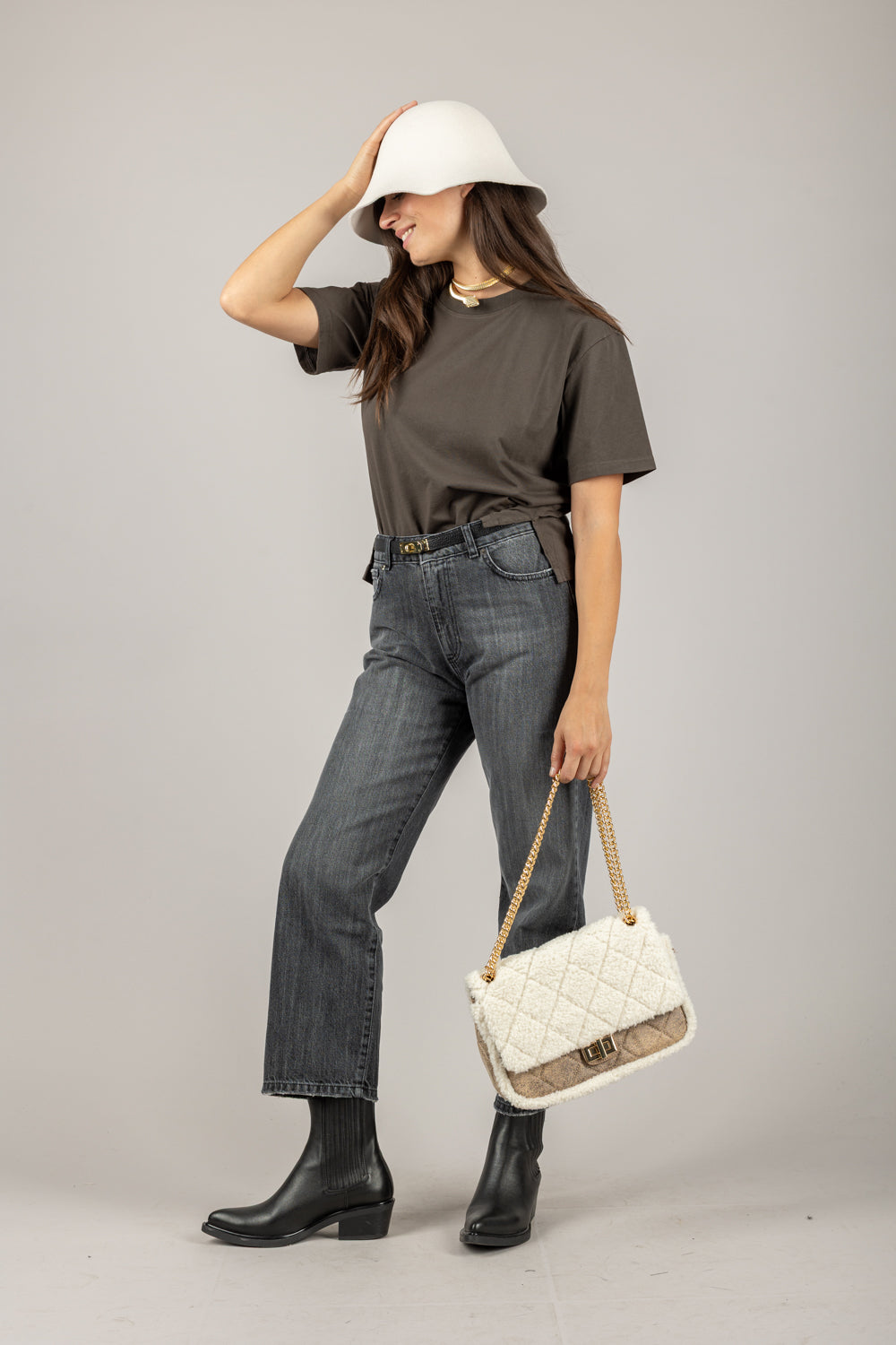 EMUNA - 271-M-05 - T-SHIRT BASIC CON SPACCHETTI