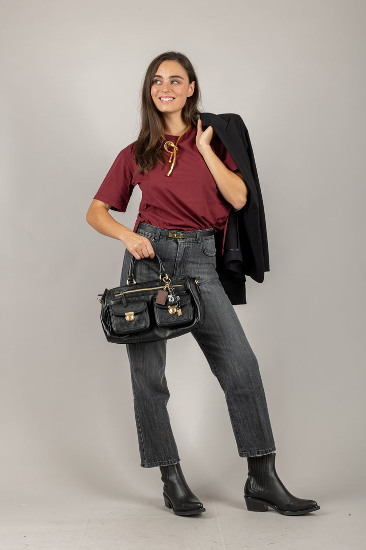 EMUNA - 271-M-05 - T-SHIRT BASIC CON SPACCHETTI