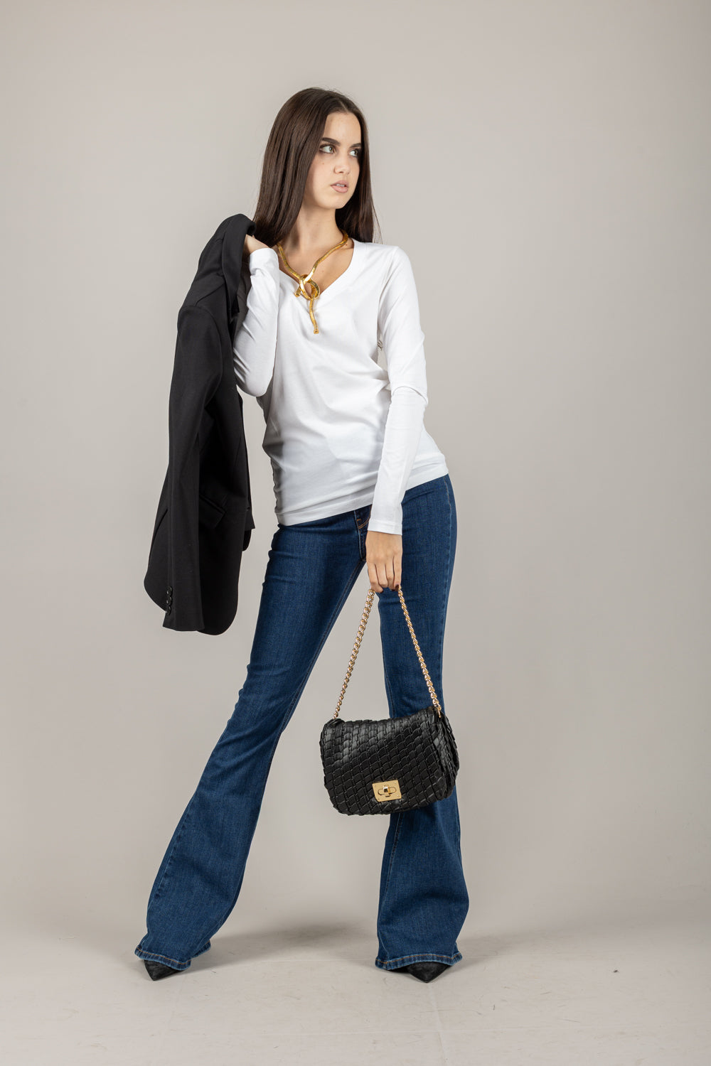 EMUNA - 271-M-07 - T-SHIRT SCOLLO A V