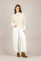 TENSIONE IN - 115T - PANTALONE DRITTO CON BANDANA IN VITA BLU