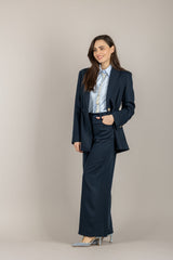 TENSIONE IN - 1201PE26 - PANTALONE PALAZZO BLU