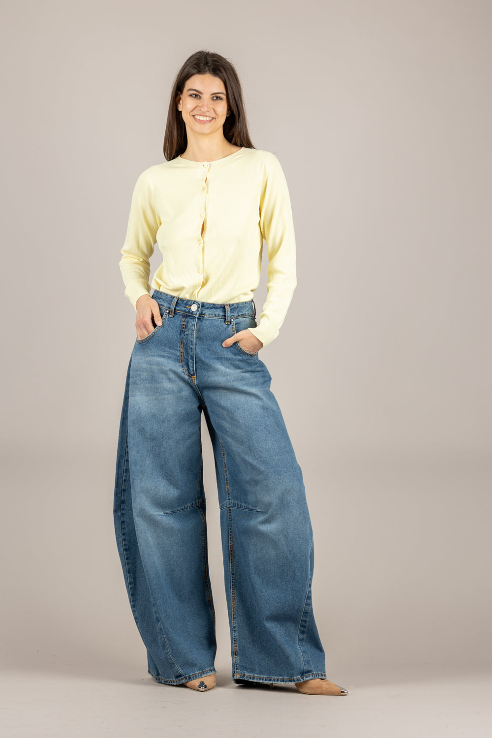 TENSIONE IN - 16010 - MAGLIA COREANA GIALLINO