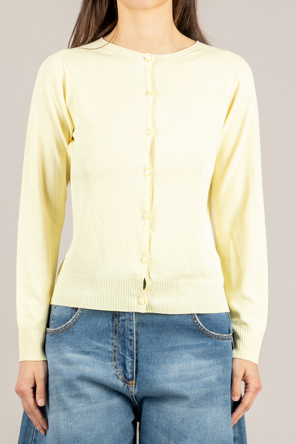 TENSIONE IN - 16010 - MAGLIA COREANA GIALLINO