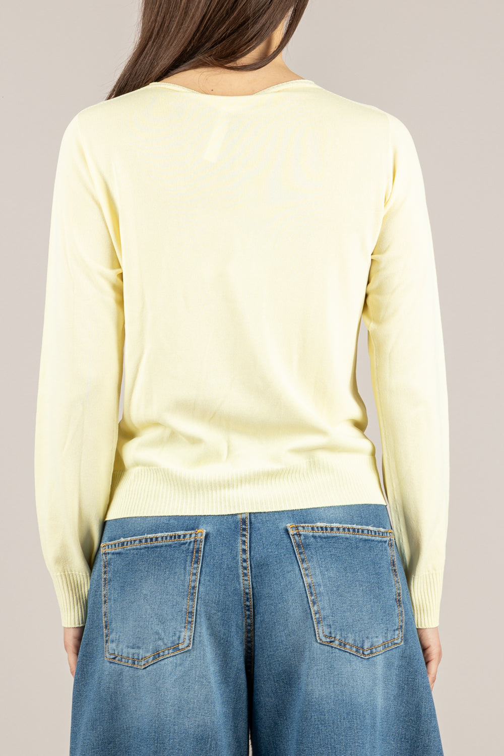 TENSIONE IN - 16010 - MAGLIA COREANA GIALLINO