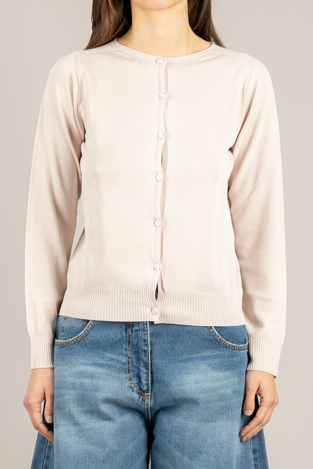 TENSIONE IN - 16010 - MAGLIA COREANA ROSA TENUE