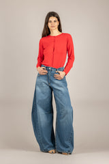 TENSIONE IN - 16010 - MAGLIA COREANA ROSSO