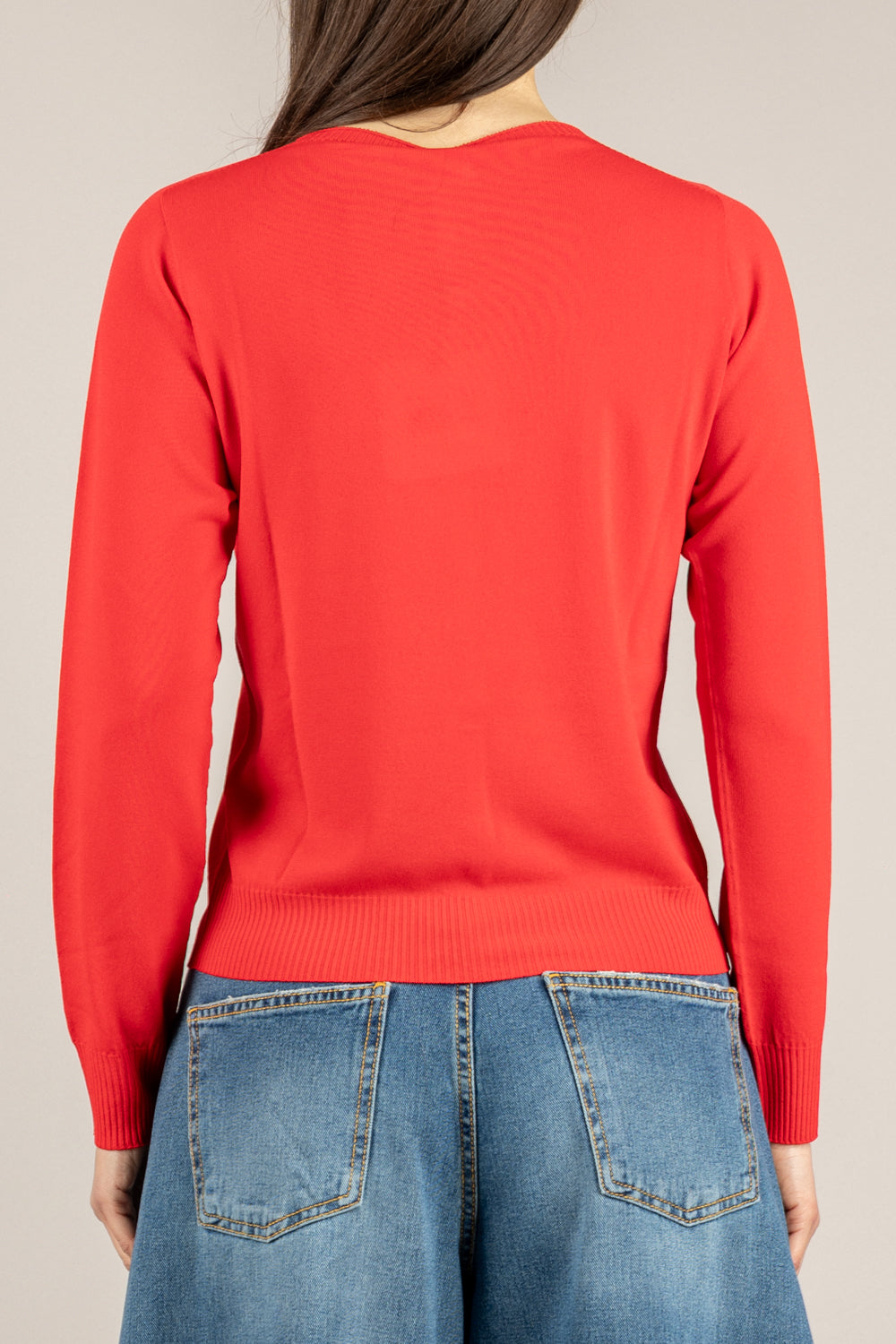 TENSIONE IN - 16010 - MAGLIA COREANA ROSSO