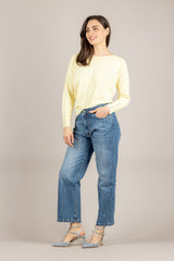 TENSIONE IN - 16059 - MAGLIA GIROCOLLO GIALLINO