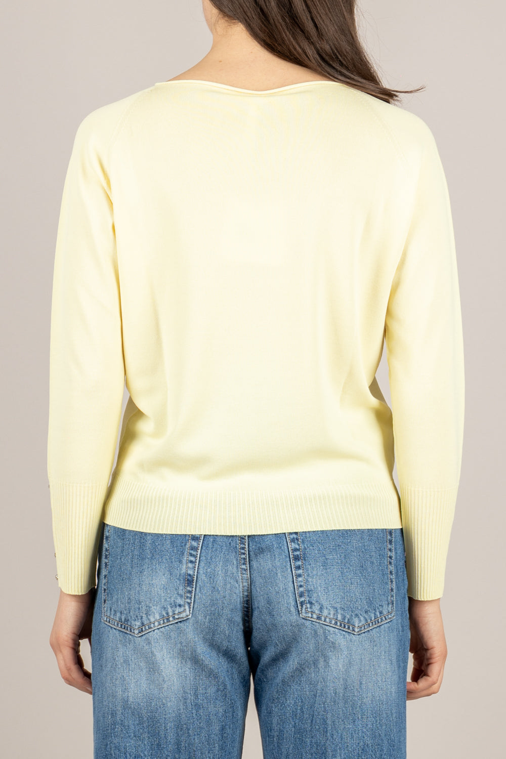 TENSIONE IN - 16059 - MAGLIA GIROCOLLO GIALLINO