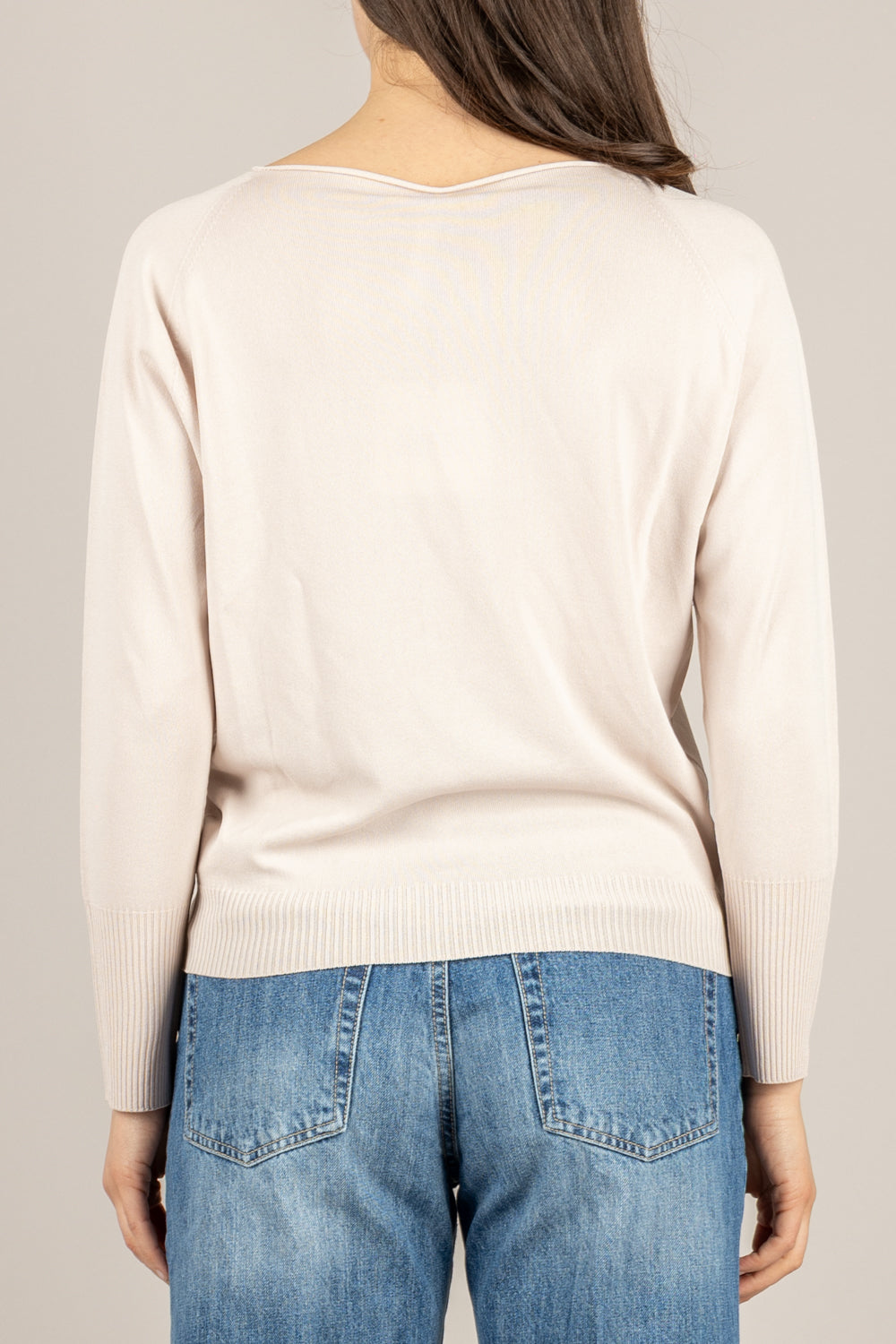 TENSIONE IN - 16059 - MAGLIA GIROCOLLO ROSA TENUE