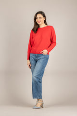 TENSIONE IN - 16059 - MAGLIA GIROCOLLO ROSSO