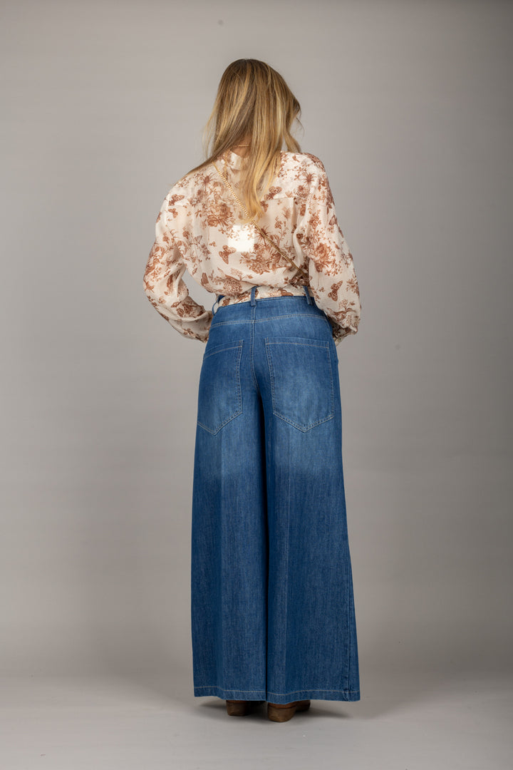 TENSIONE IN - PE25-2303 - CAMICIA CON STAMPE FLOREALI