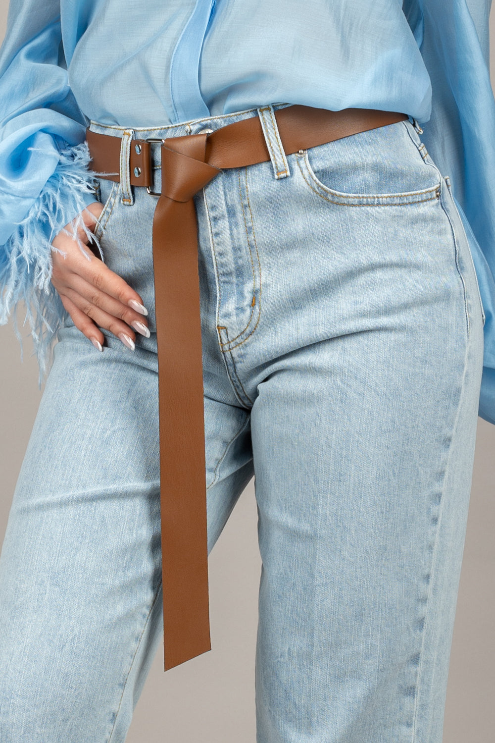 HAVEONE - PLS-N002 - JEANS MANDY CON RISVOLTO