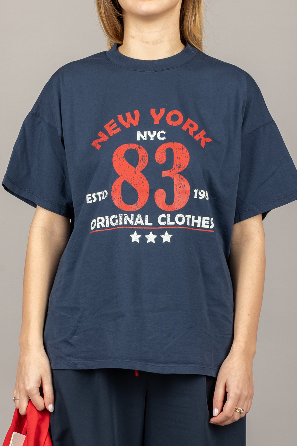 VICOLO - RD0452 - T-SHIRT SCRITTA NEW YORK