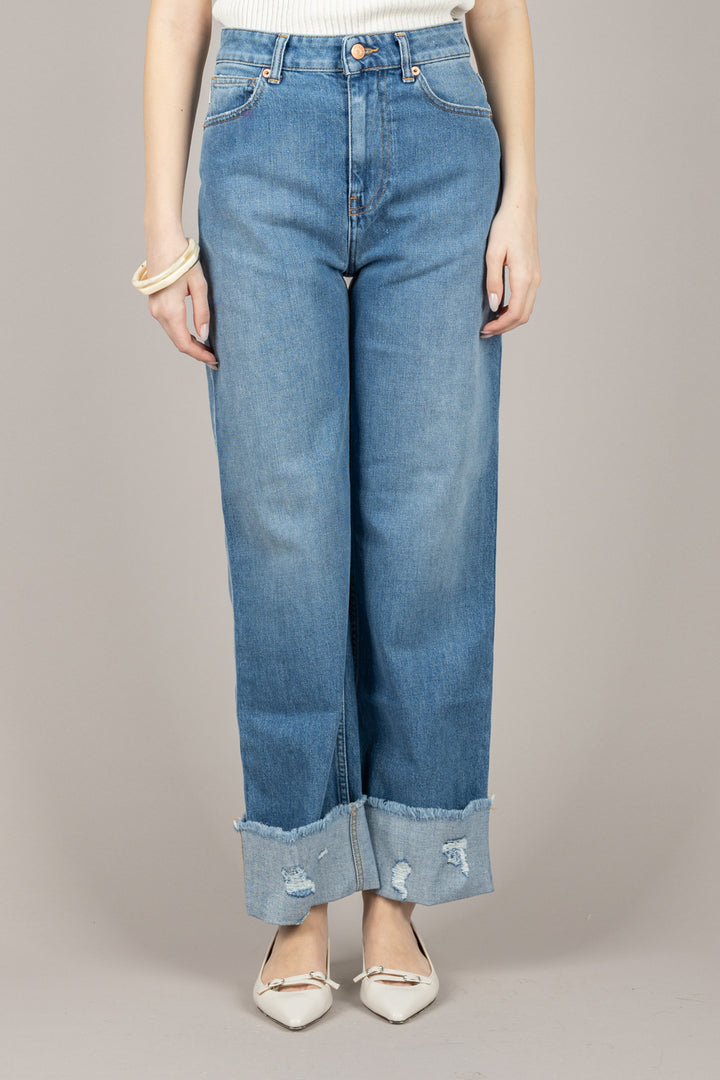 VICOLO - DD5325 - JEANS KATE CON RISVOLTO