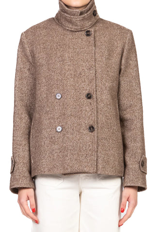 TENSIONE IN - 26B1589 - GIACCA CAPPOTTO SPIGATA CON COLLETTO