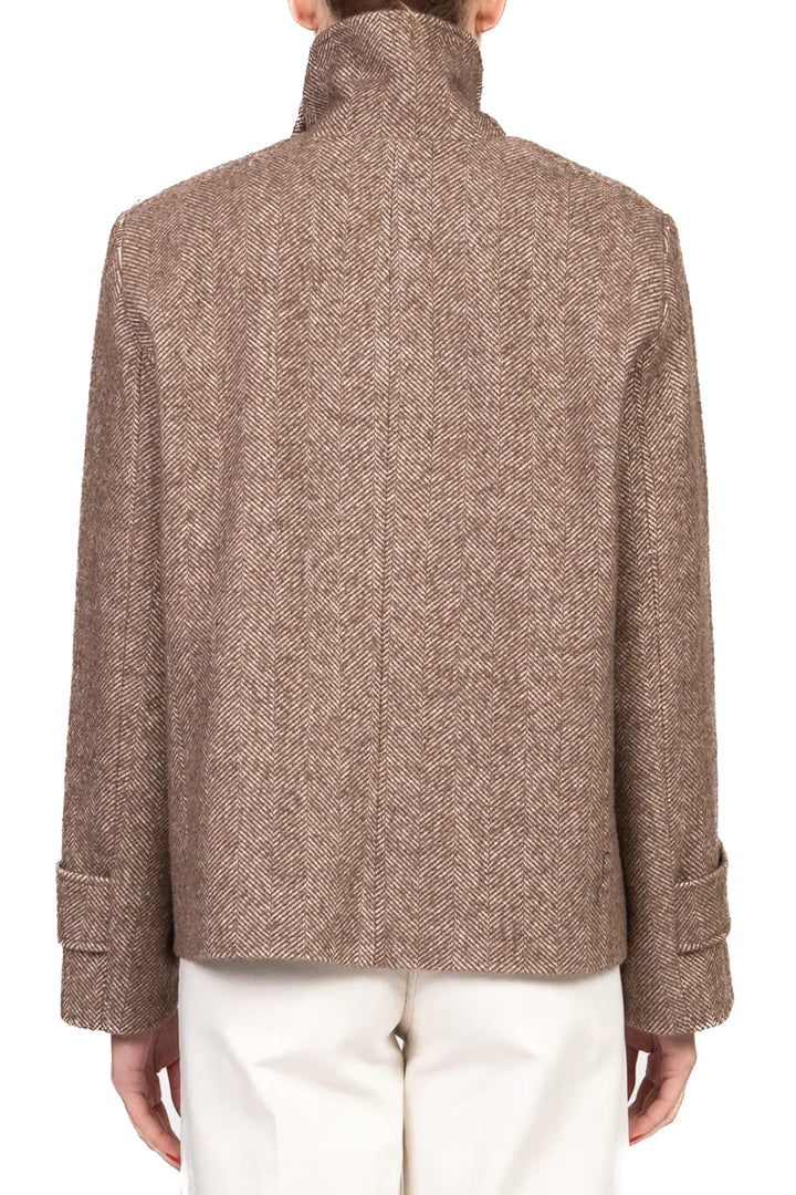 TENSIONE IN - 26B1589 - GIACCA CAPPOTTO SPIGATA CON COLLETTO