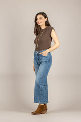 TENSIONE IN - 21004 - MAGLIA BARCA M/C CIOCCOLATO