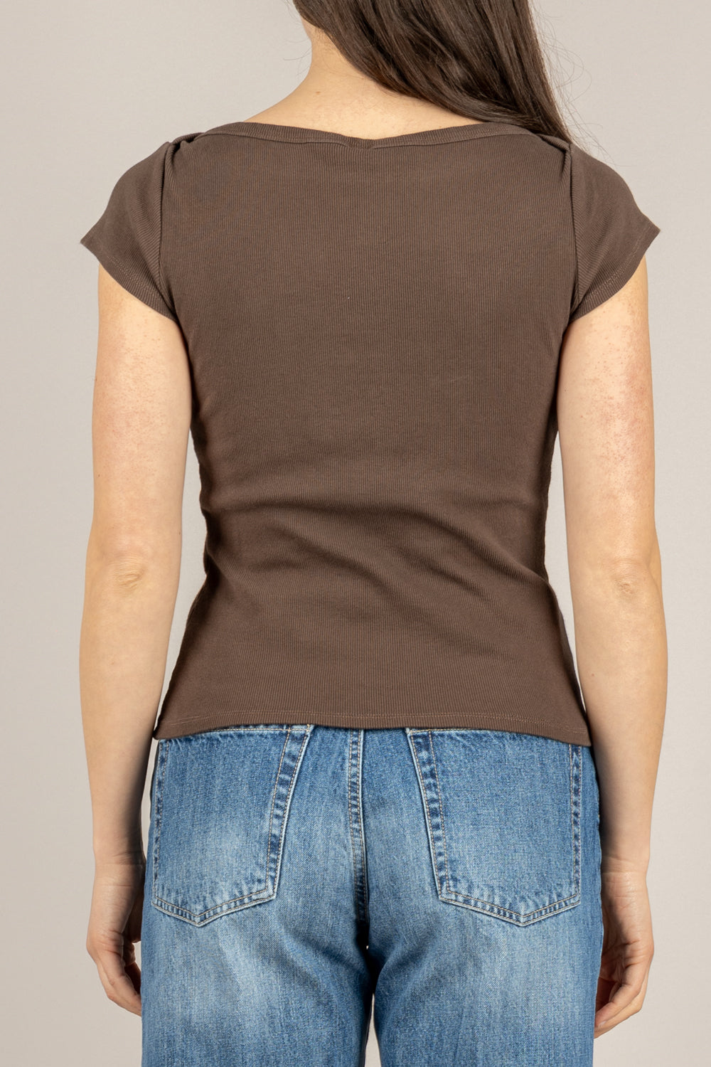 TENSIONE IN - 21004 - MAGLIA BARCA M/C CIOCCOLATO