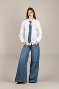 TENSIONE IN - 26C4355 - CAMICIA C/CRAVATTA POIS BIANCO/BLU/BIANCO