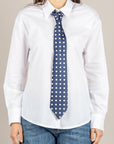 TENSIONE IN - 26C4355 - CAMICIA C/CRAVATTA POIS BIANCO/BLU/BIANCO
