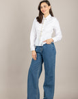 TENSIONE IN - 26C4503 - CAMICIA SFIANCATA BIANCO