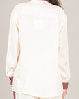 TENSIONE IN - 26C4731 - CAMICIA CUPRO CON TASCHINO PANNA/VINO